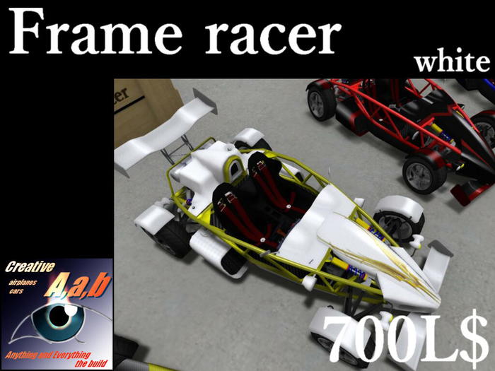 Creative A,a,b Frame racer(white)