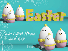 Easter Cute Chick Family Mesh Eggs