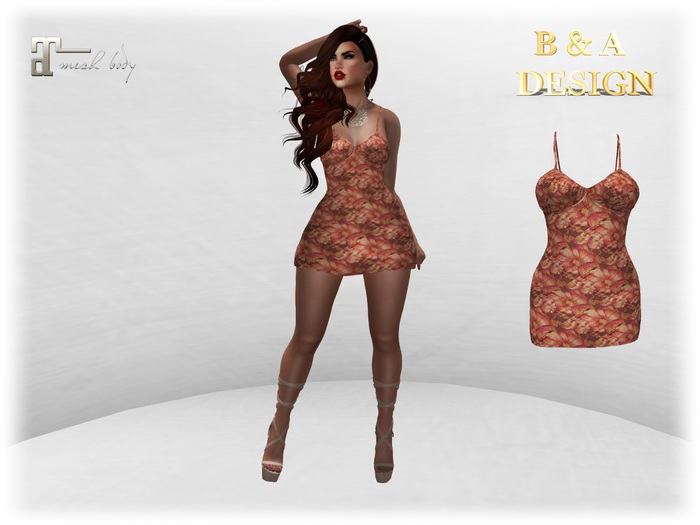 B&A Design Floral Dress For Maitreya