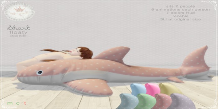 {T.T}Shark floaty -pastels- HUD Auto-unpacker