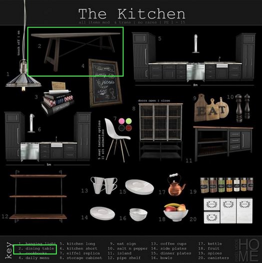 Pixel Mode - The Kitchen - Dining Table