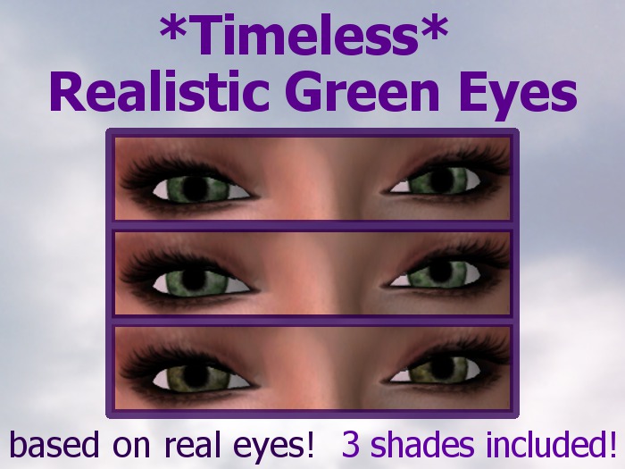 *Timeless* Realistic Green Eyes