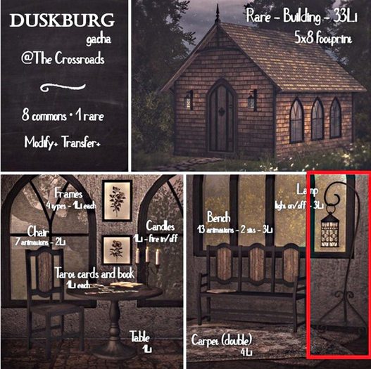 Raindale ~ Duskburgh lamp