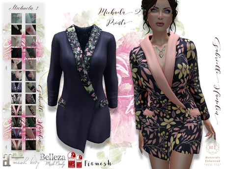 Second Life Marketplace - .::Pretty Demo::. Michaela II Blazer Prints Rev.