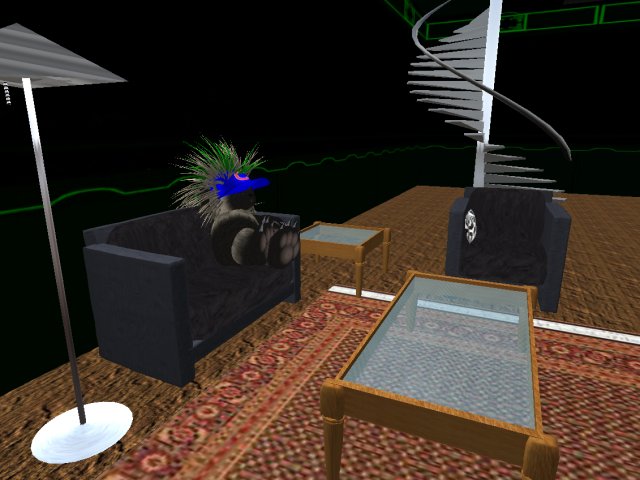 tiny black furniture set