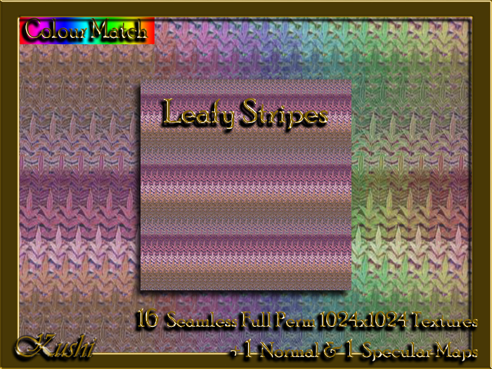 !Kushi! LeafyStripes Textures -WEAR TO UNPACK