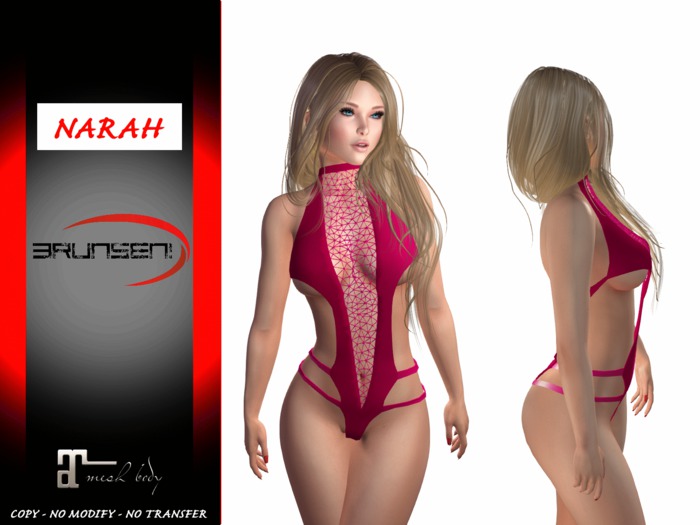 Brunsen! Sexy Lingerie Narah for Maitreya Hot Pink
