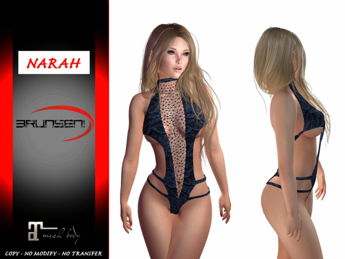 Brunsen! Sexy Lingerie Narah for Maitreya Lace Blue