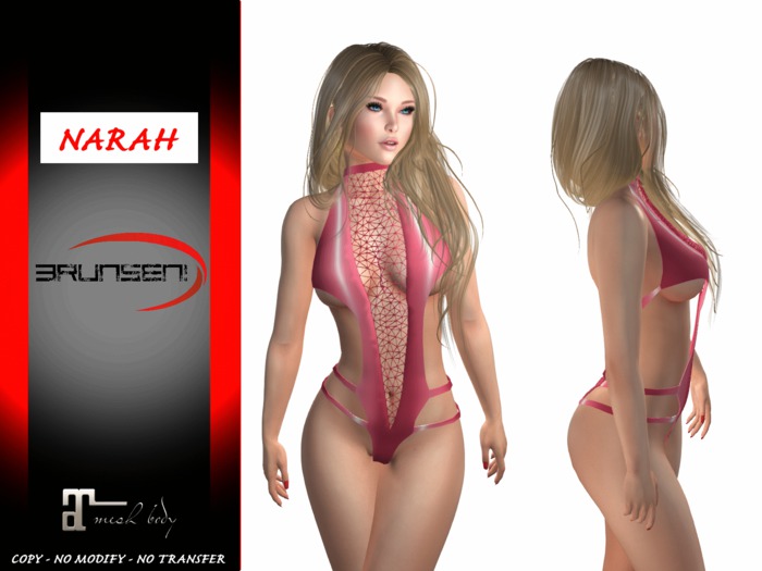 Brunsen! Sexy Lingerie Narah for Maitreya Latex Babypink
