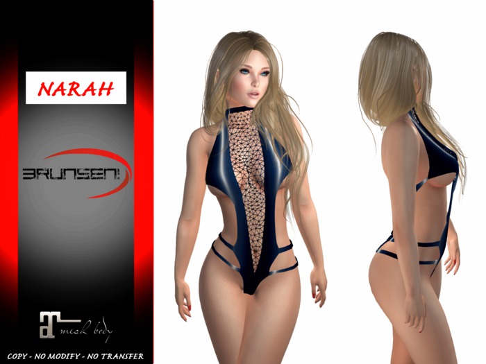 Brunsen! Sexy Lingerie Narah for Maitreya Latex Blue