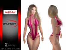 Brunsen! Sexy Lingerie Narah for Maitreya Latex Hot Pink