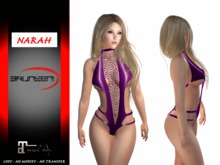 Brunsen! Sexy Lingerie Narah for Maitreya Latex Purple