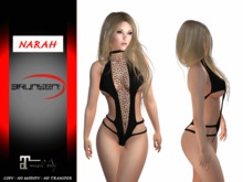 Brunsen! Sexy Lingerie Narah for Maitreya Leather Black