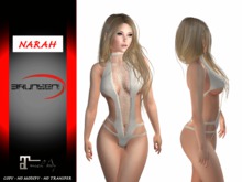 Brunsen! Sexy Lingerie Narah for Maitreya Leather White