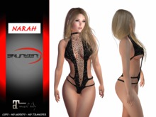 Brunsen! Sexy Lingerie Narah for Maitreya Night Black