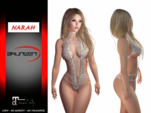 Brunsen! Sexy Lingerie Narah for Maitreya White