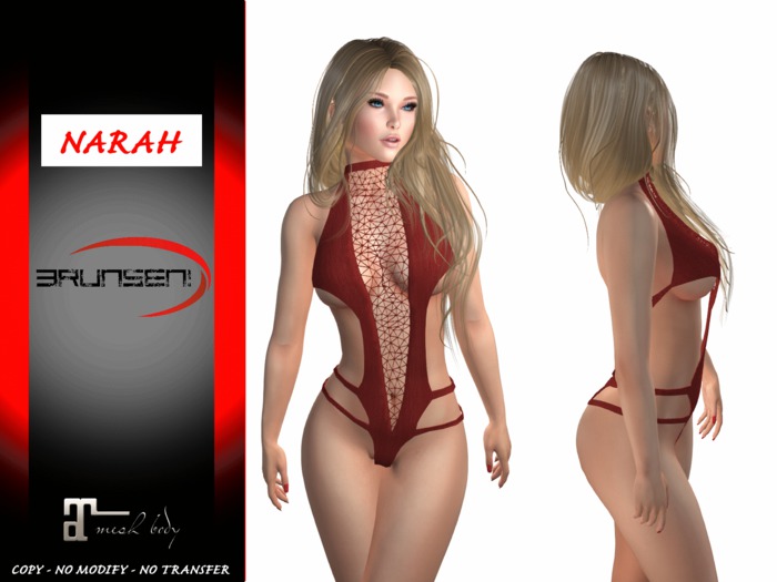 Brunsen! Sexy Lingerie Narah for Maitreya Leather Red