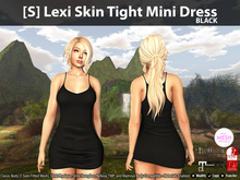 [S] Lexi Skin Tight Mini Dress Black