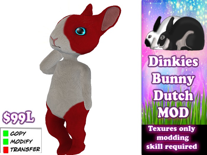 Dinkies* Rabbits - Dutch bunny - Red