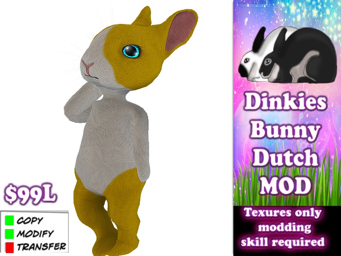 Dinkies* Rabbits - Dutch bunny - yellow