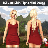 [S] Lexi Skin Tight Mini Dress Red