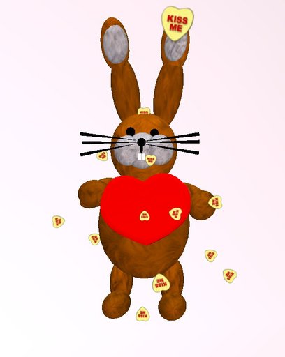 Liebes Osterhase mit Kiss me particles