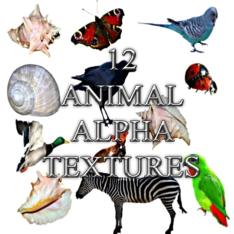 12 Guti ANIMAL ALPHA TEXTURES
