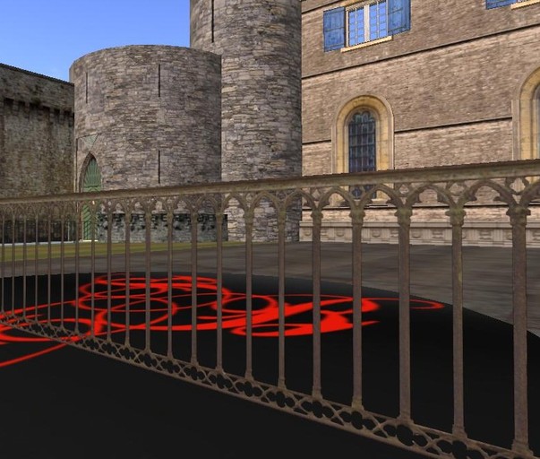 Distressed Gothic or Medieval Wrought Iron Fence Railing Set 7003