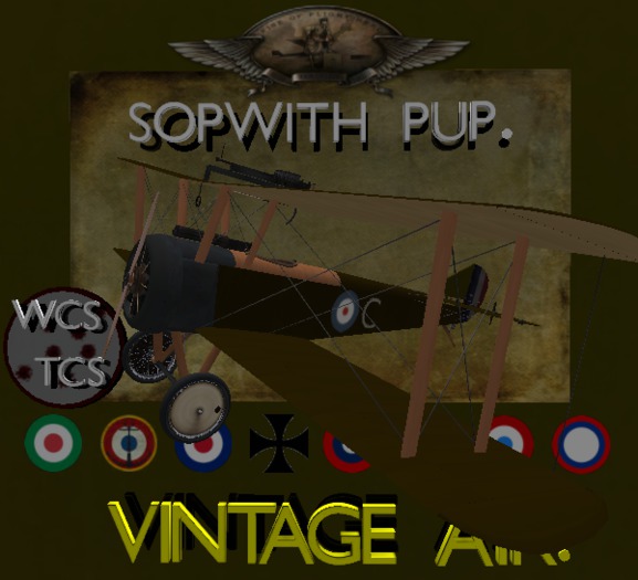 2017 .Vintage Air. Sopwith Pup Brown