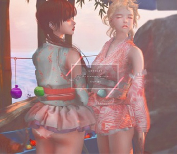 . offbeat . Crush on You : Short Yukata Flower Rare