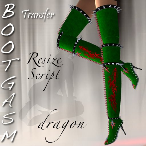 Bootgasm Dragon Boots Green