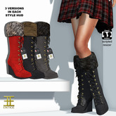 Entice - Let it Snow Boots - Blacks