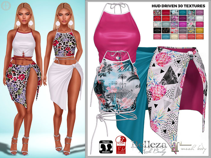 [hh] Soliana Top and Skirt Set