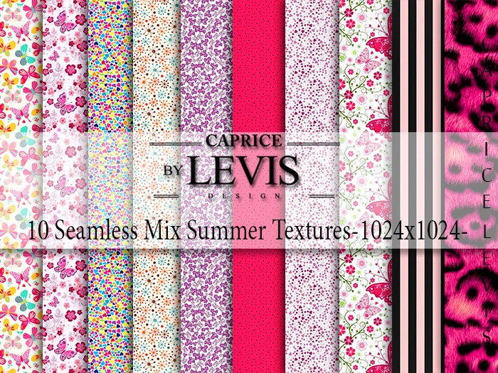 Gift 10 Seamless Mix Summer Textures-1024x1024-by CapriceLevis