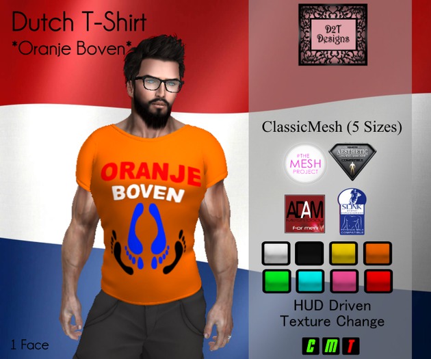 [D2T Designs] Dutch Oranje Boven [M] boxed