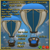 MONTGOLFIERE - HOT AIR BALLON - BLUE - Ride - COPY
