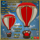 MONTGOLFIERE - HOT AIR BALLON - RED - Ride - COPY