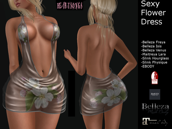 HEARTSONGS- SEXY FLOWER DRESS