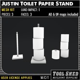 Tool Shed - Justin Toilet Paper Stand Mesh Kit