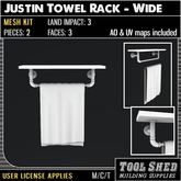 Tool Shed - Justin Towel Rack - Wide Kit