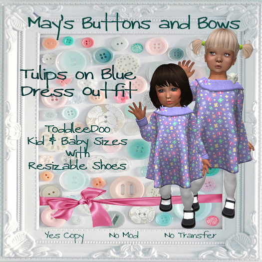 MBB *  Purple Flutterby Dress Outfit (K&B)