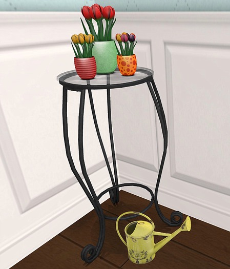 {ACD} Vase Of Tulips Set