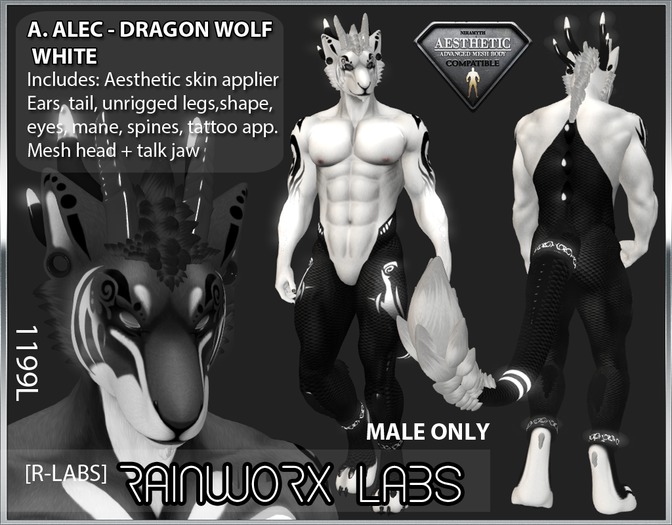 [RL] AESTHETIC - Alec Dragon Wolf - White