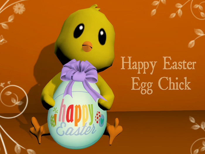 Happy Easter Egg Chick