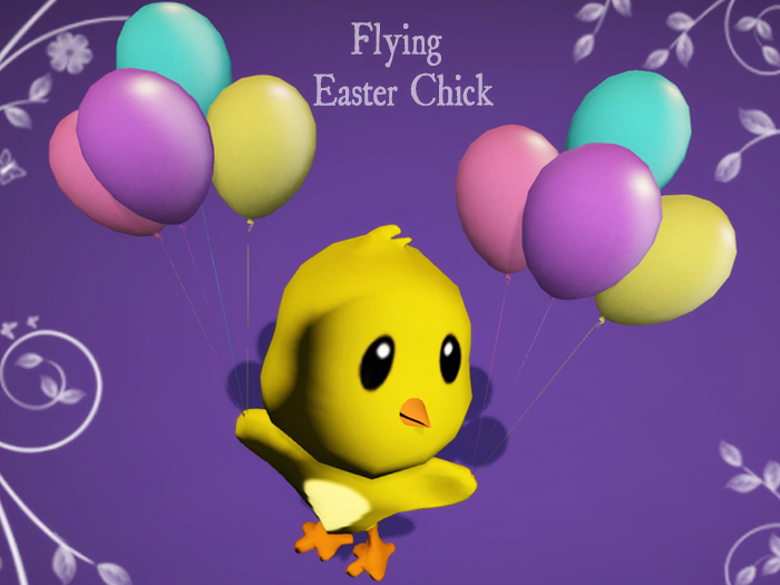 Flying Easter Chick Mesh