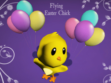Flying Easter Chick Mesh