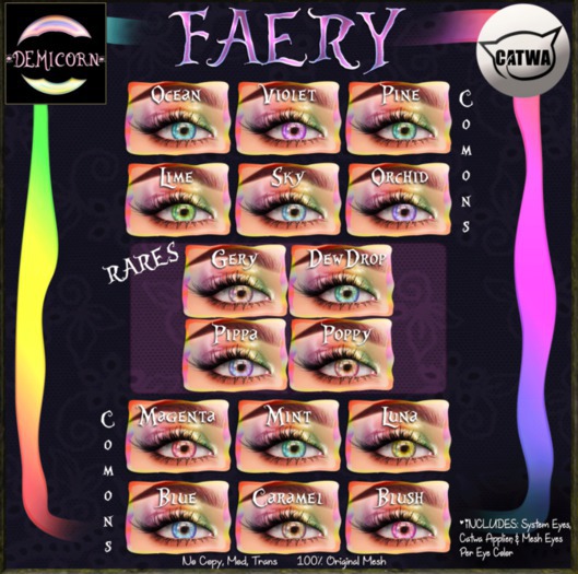 {Demicorn} Faery Eyes - Pippa Rare