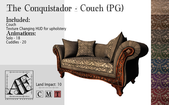 *AF* Conquistador Couch PG (Wear Me)