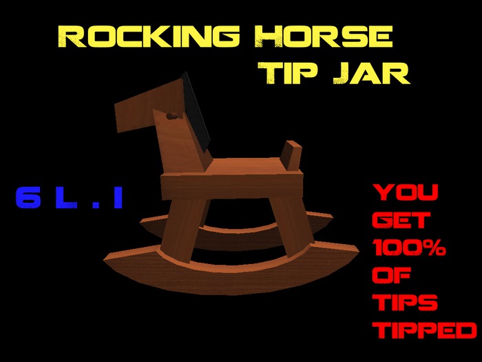 {DollarBuy} Rocking Horse Tip Jar