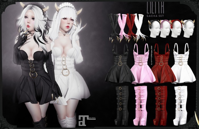 Violent Seduction - Lilith Boots (Red)